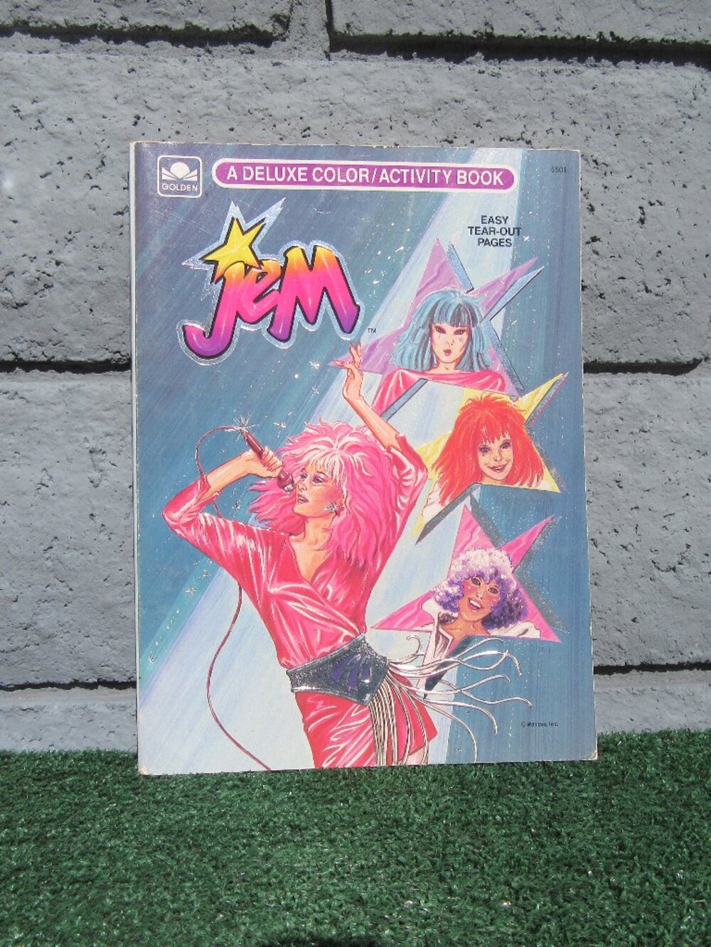 Vintage 1986 Jem And The Holograms Activity Coloring Book HTF